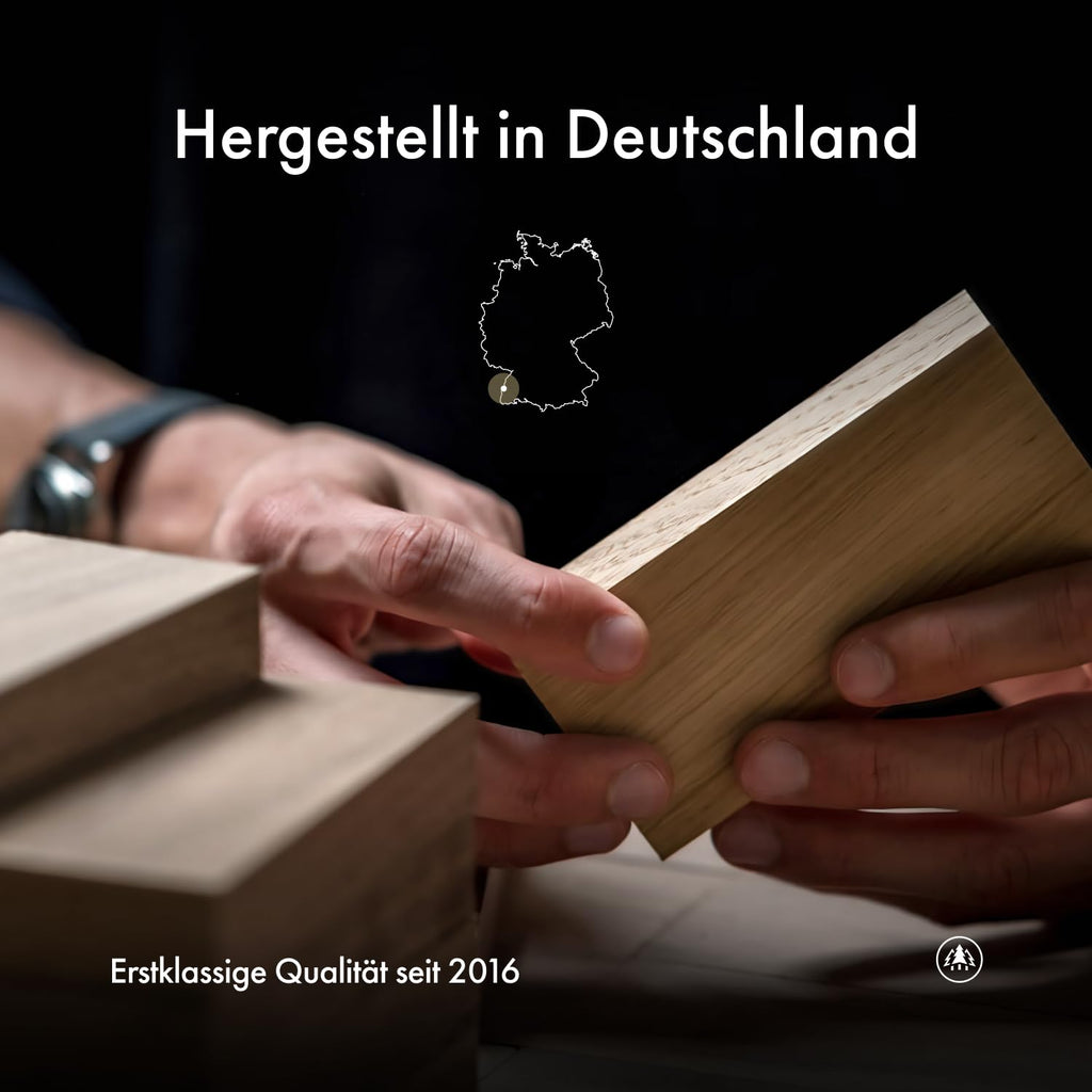 Rollschleifer Messerschärfer aus Eiche mit Diamant- und Keramikscheibe, magnetischer Schleiflehre sowie 15°- und 20°-Winkel