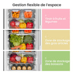 Réfrigérateur congélateur RCB169DK2(E) 174L 2 portes 115L réfrigérateur 59L congélateur Low Frost éclairage LED
