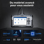 Valise diagnostic auto AD500 OBD2 4 systèmes moteur ABS SRS transmission écran 5 pouces réinitialisation service