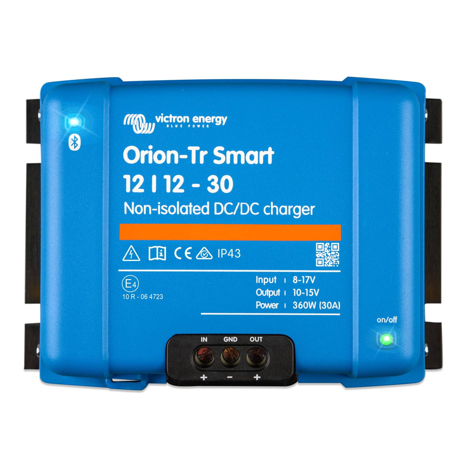 Chargeur CC-CC Orion-Tr Smart 12/12-Volt 30A 360W non isolé avec Bluetooth pour batteries plomb-acide et lithium