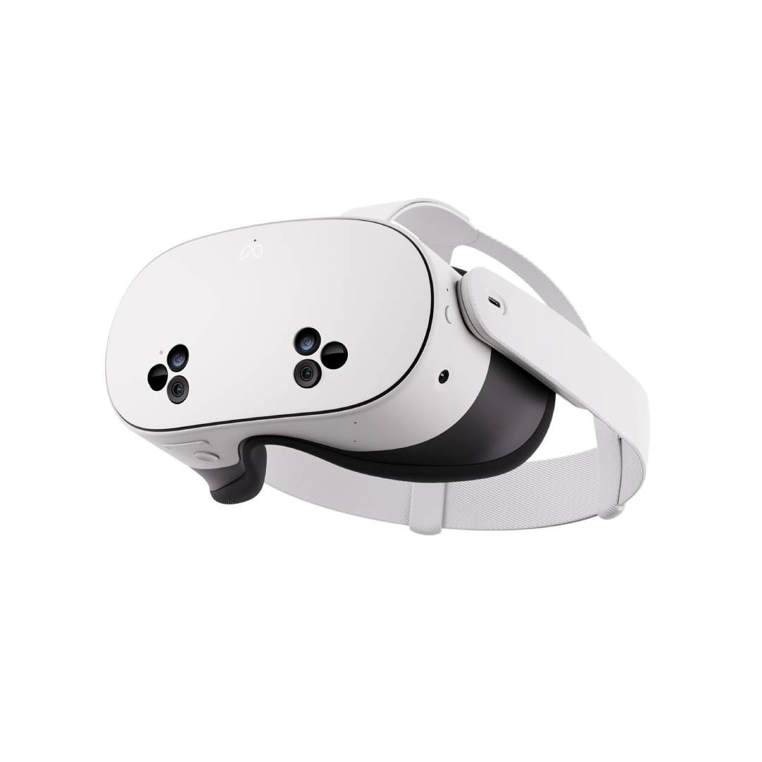 VR-Headset Meta Quest 3S 128 GB mit Gorilla Tag Cardboard Monkenaut Bundle, Virtual Reality ohne Kabel und Snapdragon XR2 Gen 2