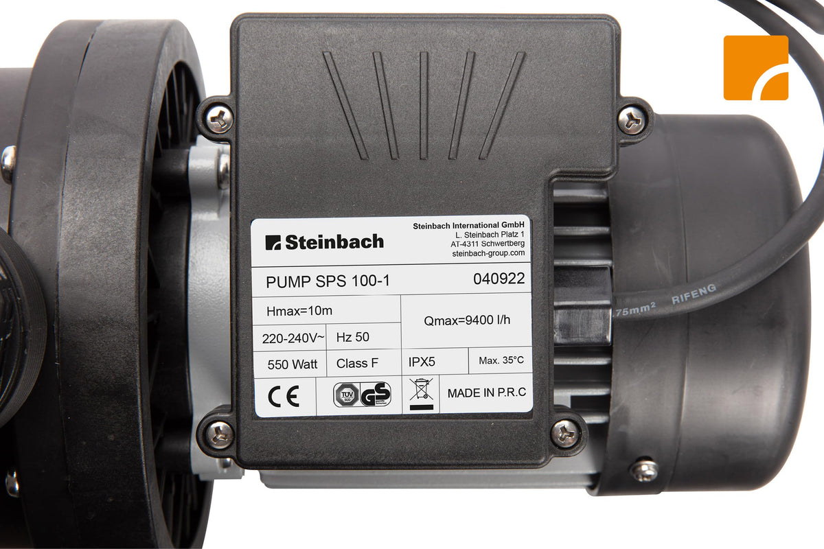 Filteranlage Comfort 75 für Pools bis 40.000 l, selbstsaugende Poolpumpe mit 7,8 m³/h Umwälzleistung, Vorfilter und Manometer