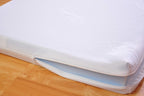 Lit bébé évolutif réglable en hauteur avec matelas mousse Aloe Vera bois de pin 124x65x87 cm blanc