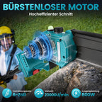 4-in-1 Akku-Hochentaster mit 6-Zoll-Mini-Kettensäge und Elektrischer Gartenschere, bürstenlos, 2x 4,0 Ah, bis 4 m