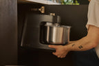 Spiralknetmaschine 4,8 L mit 300 W und 20 Geschwindigkeitsstufen, Teigmaschine für Pizza- und Brotteig