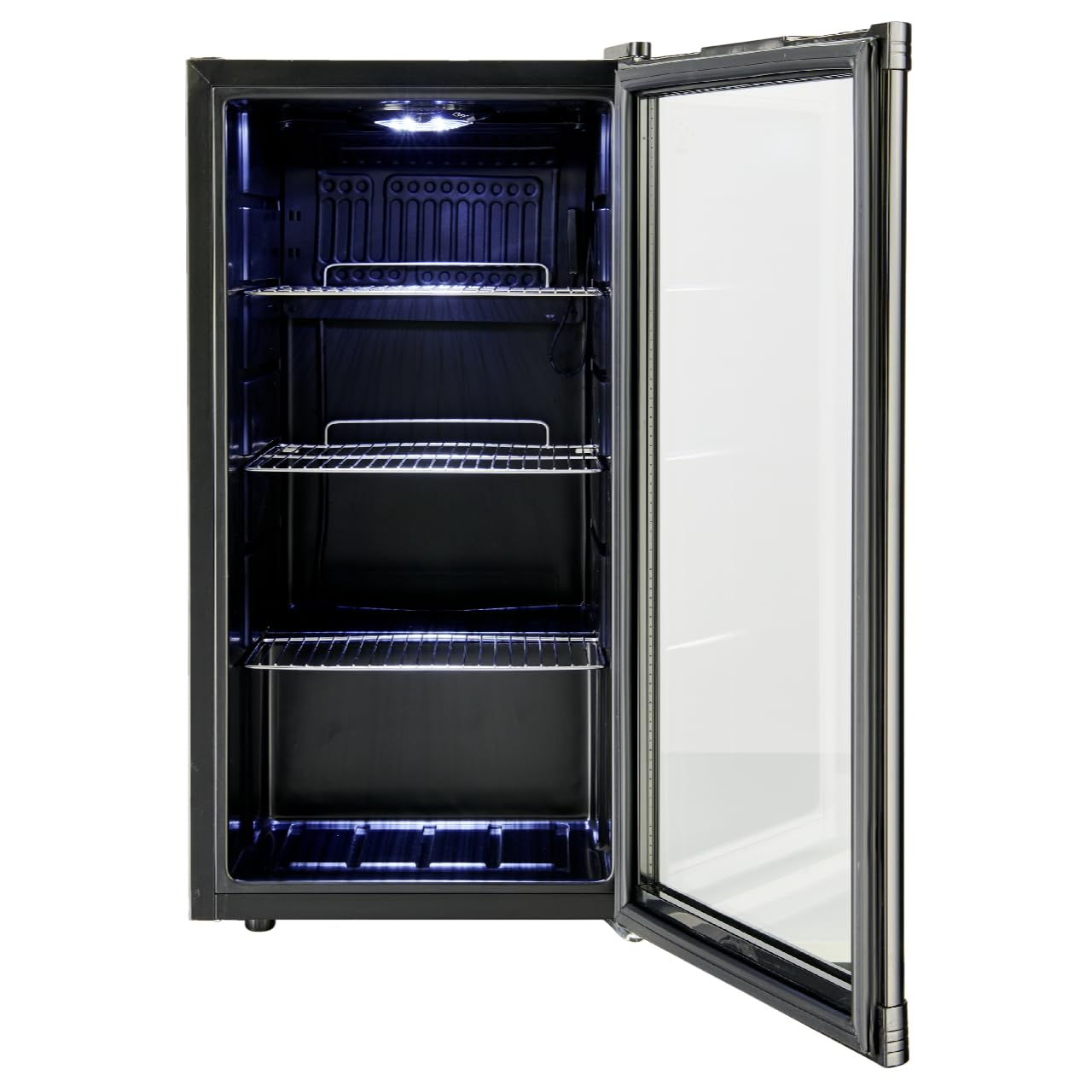 Réfrigérateur à boissons GPC1088 88L porte en verre réversible éclairage LED refroidissement statique