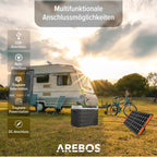 Kompressor-Kühlbox 43 Liter mit App-Steuerung LCD-Touchscreen 12/24 V AC-Anschluss Kühl- und Warmfunktion