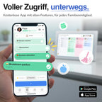 Digitaler Familienkalender 15,6"""" mit FHD Touchscreen und App für iOS und Android, Wandkalender zur Familienorganisation