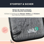 Grafikrechner TI-Nspire CX II-T mit Schutztasche in Schwarz, batteriebetrieben mit Farbdisplay
