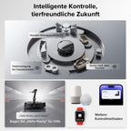 Saugroboter mit Wischfunktion und OmniGrip-Arm, 22.000 Pa Saugkraft, 80 °C Heißwasser-Moppwäsche, KI-gestützte Navigation