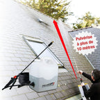 Pulvérisateur électrique PowerJet 2 12 V pompe 5,5 bar lance carbone 1,5 m 7 buses portée 10 m