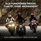 Motorrad Bluetooth Headset mit Drehrad und Sound by Harman Kardon, Mesh Intercom und Premium Mikrofon