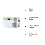 Glacière électrique à compression 12,8L avec alimentation 12V 24V 220V refroidissement jusqu'à -18°C