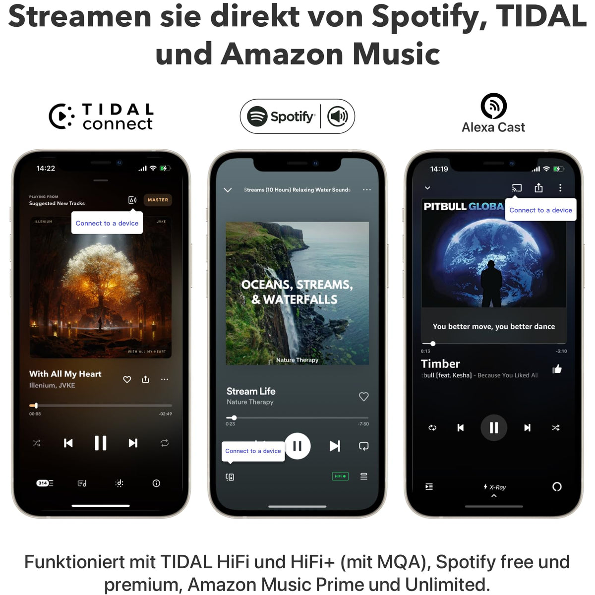 Musik-Streamer ASR002 für Stereoanlagen mit AirPlay 2 Spotify Connect Hi-Res 192 kHz 24 Bit WLAN und Ethernet