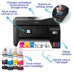 Imprimante multifonction A4 EcoTank ET-4800 Wi-Fi avec réservoirs d'encre chargeur automatique de documents et fonction impression copie scan