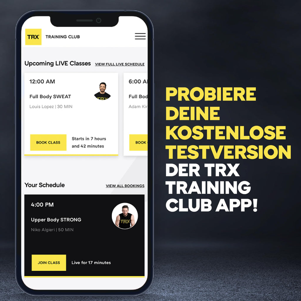 Schlingentrainer Ganzkörper-Trainingssystem All-in-One mit Türanker Aufhängung und Fußschlaufen