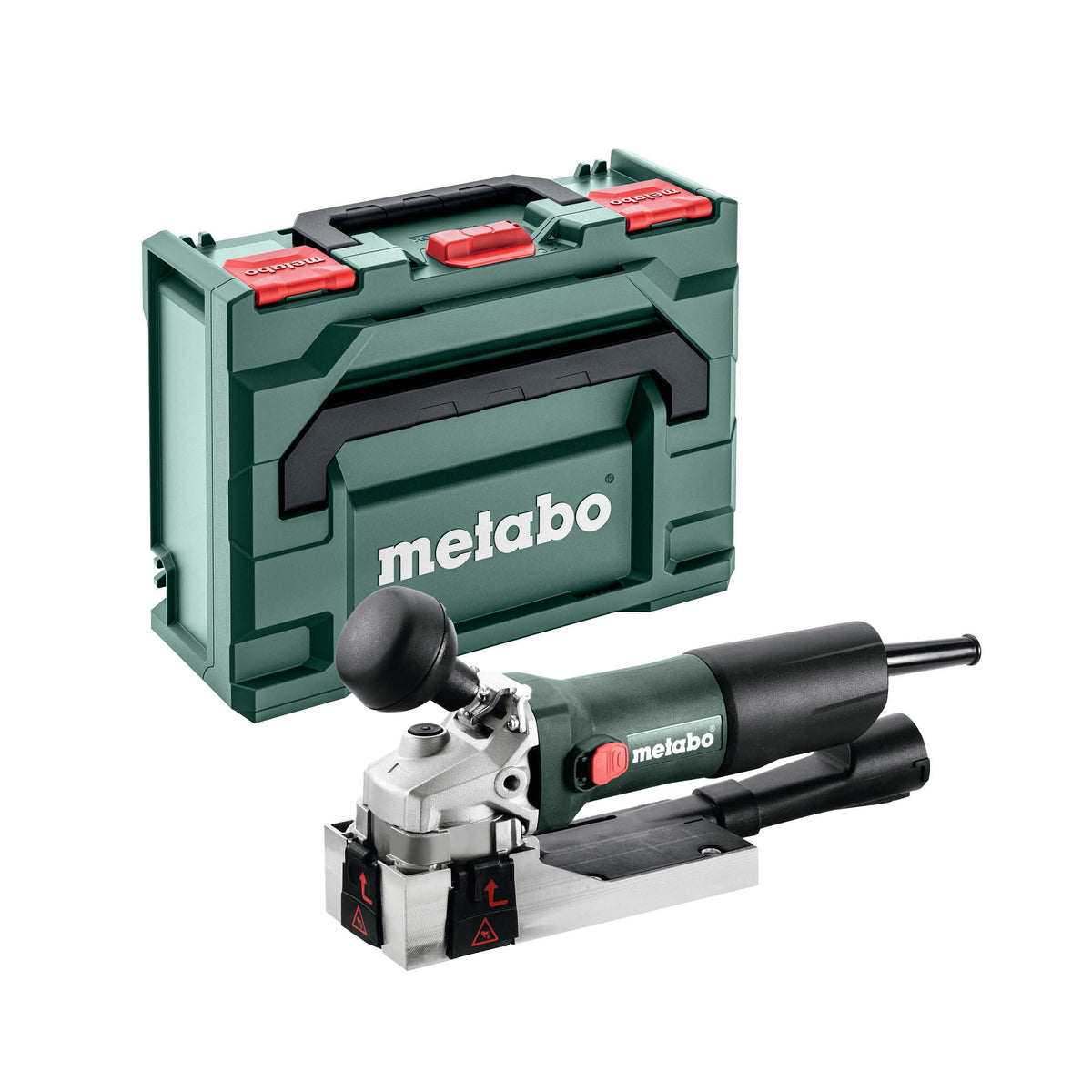 Lackfräse zum Entfernen von Farben und Lacken, 850 W, 4 m Kabel, mit 4 Hartmetallklingen und metaBOX 145