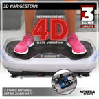 Vibrationsplatte Fitnessgerät mit 800 W, 4D-Vibration und Fernbedienung, 120 kg Tragkraft