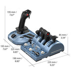 Flugsimulator-Set Xbox PC A320 Sidestick Schubhebel-Quadrant 1:1-Replik mit H.E.A.R.T-Magnetsensoren