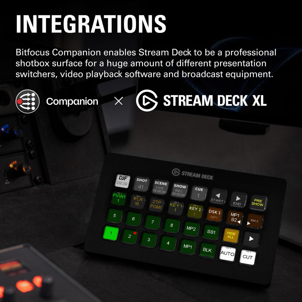 Studio-Controller Stream Deck XL mit 32 anpassbaren Display-Tasten USB-C für Gaming und Office