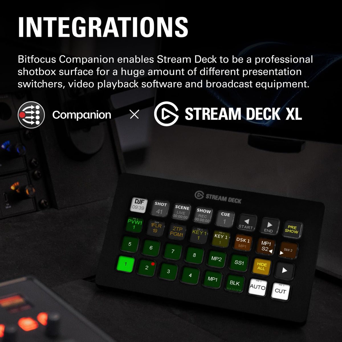 Studio-Controller Stream Deck XL mit 32 anpassbaren Display-Tasten USB-C für Gaming und Office