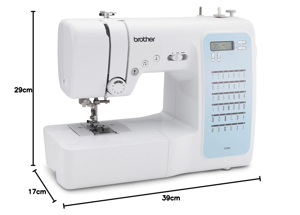 Machine à coudre électronique FS 40 avec écran LCD 40 points de couture et kit d'accessoires complet