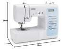 Machine à coudre électronique FS 40 avec écran LCD 40 points de couture et kit d'accessoires complet