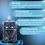 Schutzgasschweißgerät MIG/MAG 200 ST IGBT-Inverter mit 200 A, voll-synergisch für MIG/MAG, FLUX, Lift-TIG und MMA