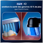 Brosse à dents électrique iO 6 avec 3 brossettes de rechange 5 modes de brossage capteur de pression écran interactif étui