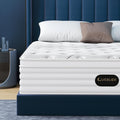 Matelas hybride SLC-618 140x190 cm épaisseur 28 cm 7 zones ressorts ensachés avec mousse mémoire de forme fermeté moyenne