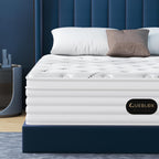 Matelas hybride SLC-618 140x190 cm épaisseur 28 cm 7 zones ressorts ensachés avec mousse mémoire de forme fermeté moyenne