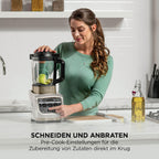 Heiß-Kalt-Mixer und Suppenbereiter 1,7 l 1000 W mit 10 Auto-iQ-Programmen Glaskrug Stampfer und Reinigungsbürste