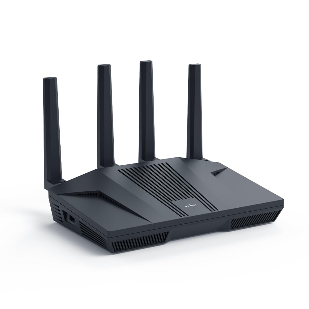 Routeur WiFi 6 GL-MT6000 Flint 2 Double Bande 8 Flux 6 Gbit/s Avec Ports Ethernet 2,5G et VPN WireGuard