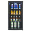 Réfrigérateur à boissons GPC1088 88L porte en verre réversible éclairage LED refroidissement statique