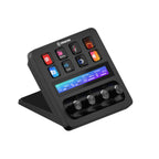 Console de mixage Stream Deck Plus avec touches LCD ruban tactile et connexion USB-C pour production audio vidéo Mac PC