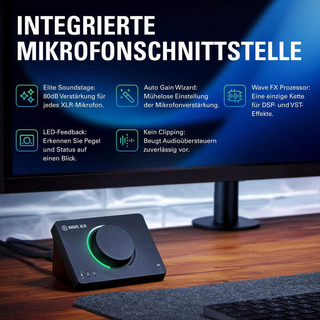 USB-Audio-Interface und DSP-Mixer Wave XLR MK.2 mit 2 Kanälen für Windows 11 und macOS 14.2
