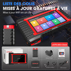 Valise diagnostic auto K7 OBD II écran 7 pouces codage ECU fonctions bidirectionnelles 31 services diagnostic tous systèmes