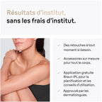 Épilateur lumière pulsée Silk·Expert Pro 5 PL5157 Blanc Doré avec rasoir Venus et têtes spécifiques
