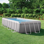 Piscine tubulaire rectangulaire Prism Frame 4,88 x 2,44 x 1,07 m avec épurateur 3,8 m³/h et échelle