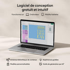 Machine de découpe créative Explore 5 8003087 30,5 cm pour vinyle papier tissu et étiquettes avec kit Deluxe