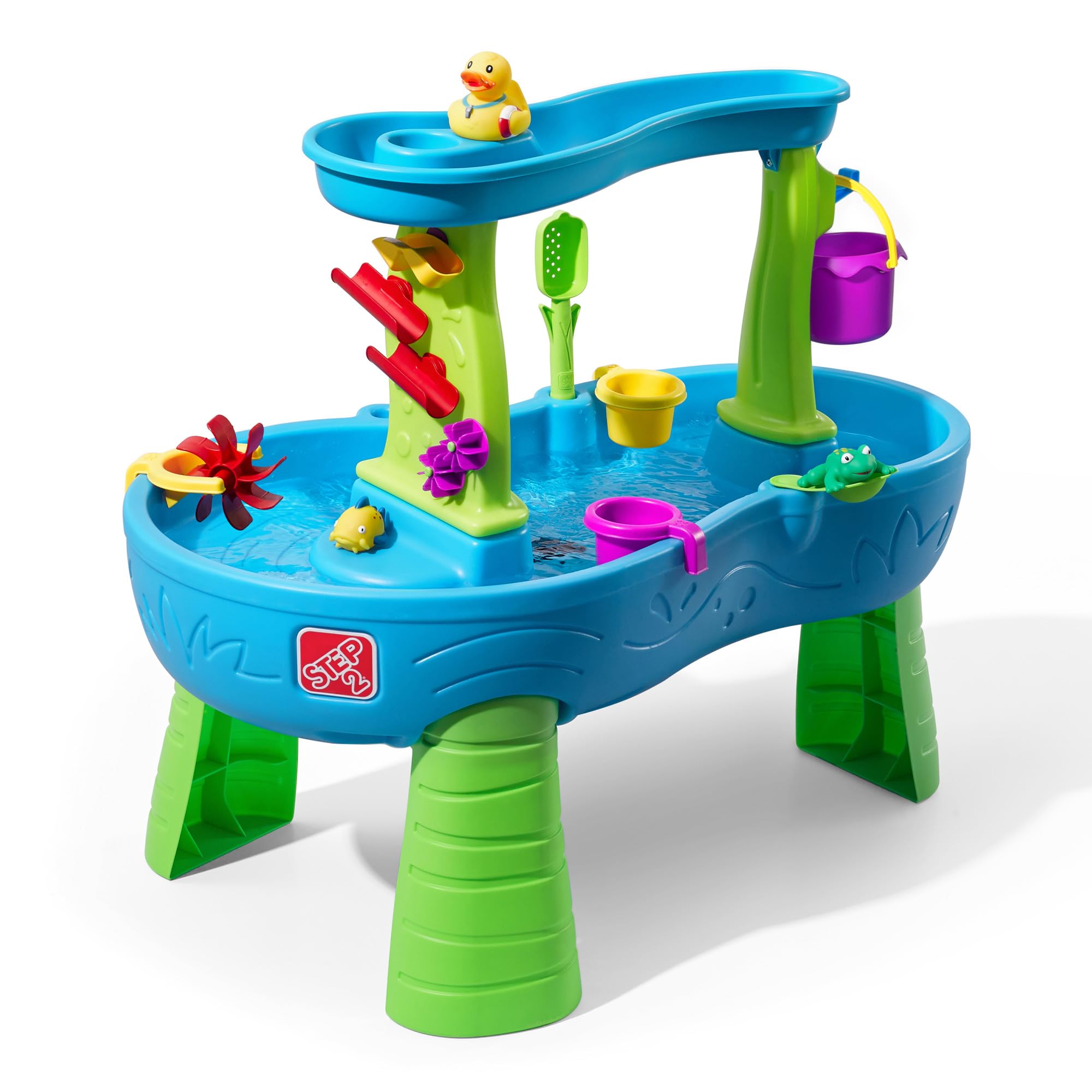 Table d'eau enfant extérieure Rain Shower Splash avec accessoires 13 pièces jeu aquatique jardin modèle 874699