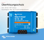 DC-DC Ladebooster Orion-Tr Smart 12/12V 30A nicht isoliert mit Bluetooth für Blei- und Lithiumbatterien
