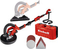 Trockenbauschleifer TE-DW 225 X mit 750 W, 225 mm Schleifscheibe und Teleskop-Stiel bis 165 cm, inkl. Schleifscheiben und Gittergewebe im Koffer