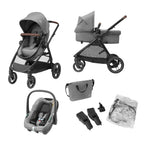 Poussette bébé 3 en 1 Zelia S Trio avec siège auto i-Size pliable inclinable jusqu'à 22 kg sac à langer et accessoires