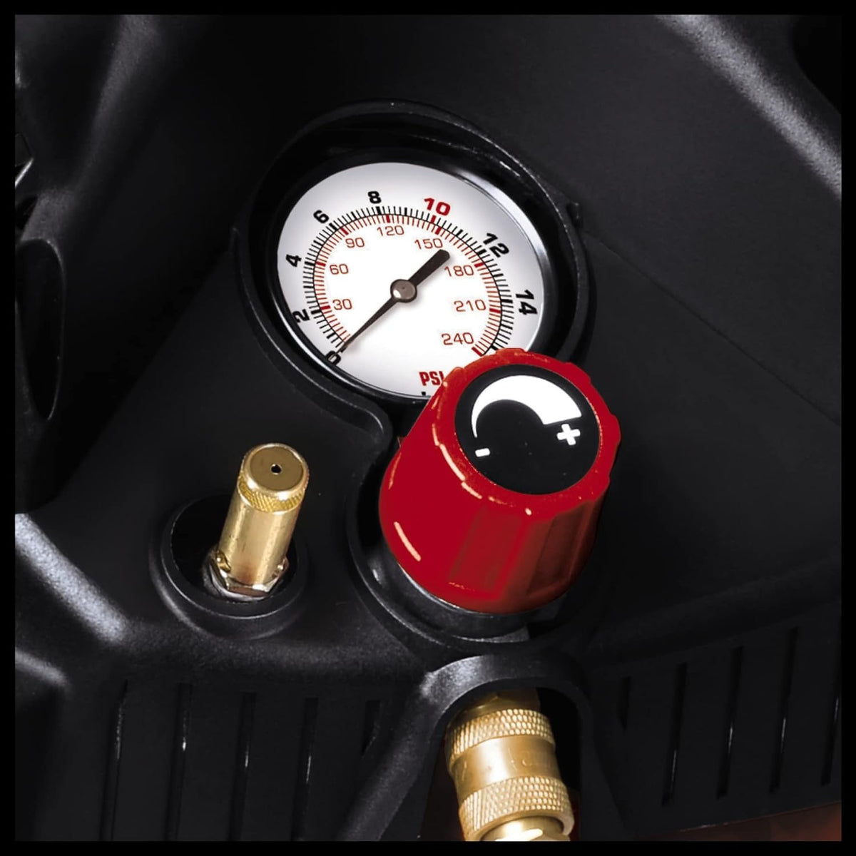 Kompressor TC-AC 240/50/10 OF 1500 W 10 bar 50 l Tank 240 l/min ölfreier Motor 230 V mit Rädern und Haltebügel