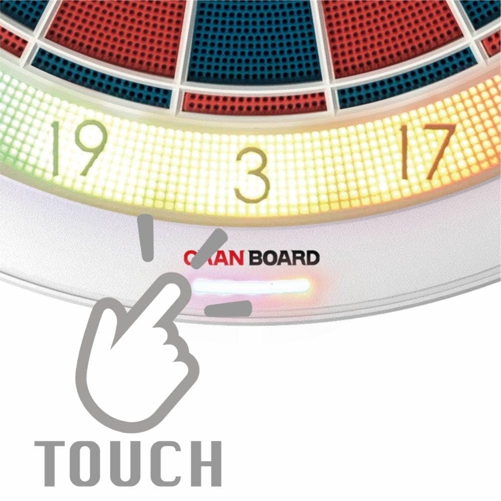 Elektronisches Dartboard 132 13,2 Zoll Bluetooth 4.0 Softdarts bis 18 g USB-Kabel Wandmontageschablone