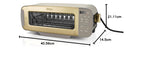 3-in-1 Toaster und Elektrogrill mit Deckel, 7 Kochfunktionen, für Toast, Bagel, Panini und Sandwiches, Stone Gold