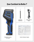 Caméra thermique infrarouge TC004 Mini 240x240 résolution IR avec mesure précise 25Hz batterie Lithium-ion