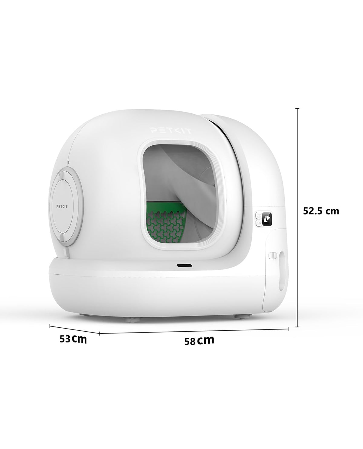 Selbstreinigende Katzentoilette Pura Max 2 mit 76 l und 7 l Abfallbehälter, XSecure Sicherheitssystem sowie App-Steuerung für mehrere Katzen