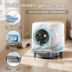 Selbstreinigende Katzentoilette 90 L für mehrere Katzen mit App-Steuerung und Geruchskontrolle